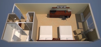 Room, 2 Queen Beds, Hearing Accessible (Roll-in Shower)