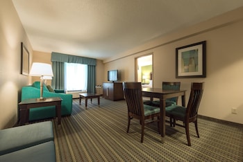 Suite, 1 King Bed with Sofa bed, Microwave