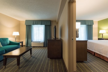 Suite, 1 King Bed with Sofa bed, Microwave