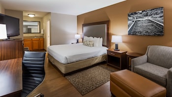 Standard Room, 1 King Bed, Non Smoking, Refrigerator & Microwave