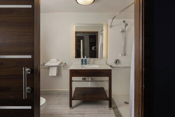Room, 1 King Bed, Roll-in Shower