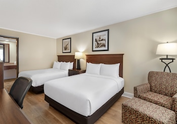 Standard Room, 2 Queen Beds, Non Smoking, Refrigerator & Microwave