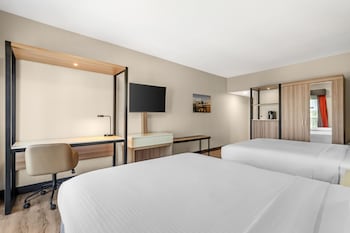Standard Room, 2 Queen Beds, Non Smoking, Refrigerator & Microwave