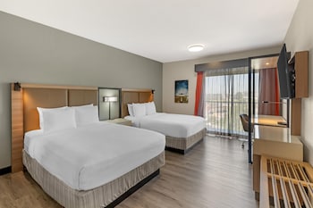 Standard Room, 2 Queen Beds, Non Smoking, Refrigerator & Microwave