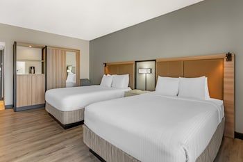 Standard Room, 2 Queen Beds, Non Smoking, Refrigerator & Microwave