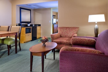 Suite, 1 King Bed with Sofa bed, Microwave, Corner