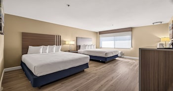 Standard Room, 2 Queen Beds, Non Smoking, Refrigerator & Microwave