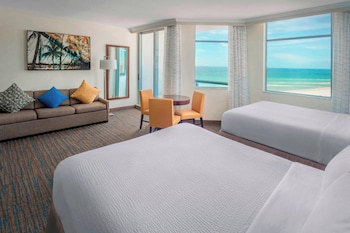 Studio, Multiple Beds, Balcony, Partial Ocean View