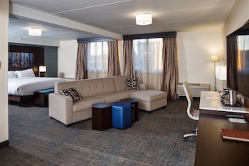 Room, 1 King Bed, Roll-in Shower (Living Room)