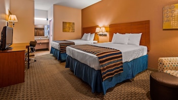 Standard Room, 2 Queen Beds, Non Smoking, Refrigerator & Microwave