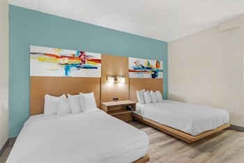 Standard Room, 2 Queen Beds, Non Smoking, Refrigerator & Microwave