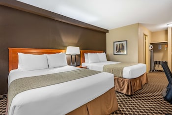 Standard Room, 2 Queen Beds, Non Smoking, Refrigerator & Microwave